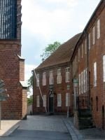 Nyborg Præstegård set fra Adelgade